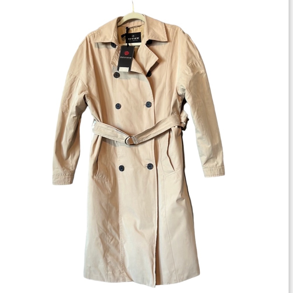 REVIEW oversized trench-coat